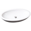 Isvea Sistema umývadlo 75x42 cm oválny pultové umývadlo biela 10AR65075
