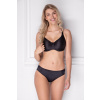 Bezšvová podprsenka s mašličkou Timo 051772 - výpredaj Farba: Čierna, Veľkosť: 85C