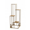 Stojan na kvety - Kovový stojan na kvety 110cm zlatý LOFT 1538 (Stojan na kvety - Kovový stojan na kvety 110cm zlatý LOFT 1538)