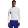 Tričko Under Armour Hg Armour Comp Mock LS White/ Black XXXL XXXL