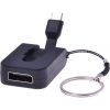 PremiumCord Adaptér USB 3.1 Typ-C male na DisplayPort female,zasunovací kabel a kroužek na klíče khrep07
