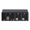 Inter-Tech KVM prepínač AS-21HA HDMI, 2 porty, metalíza (88887241)