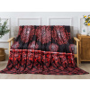 XPOSE® Mikroplyšová deka KENDAL s baránkom - červená/čierna 200x220 cm, Mikroplyš s baránkom