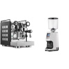 Rocket Espresso Appartamento, black/white + Eureka Atom Specialty 75, white