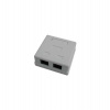 DATACOM Datová zásuvka UTP CAT5E 2xRJ45 na omítku bílá (2312)