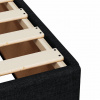 vidaXL Boxspring posteľ s matracom čierny 140x190 cm látka - Čierna - 156979-91115