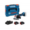 BOSCH Úhlová bruska GWX 18V-8 (X-LOCK, 2x akumulátor 18V/4Ah, krabice) 06019N9102