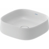 DURAVIT Zencha oválna umývadlová misa bez otvoru, bez prepadu, 420 x 420 mm, biela matná, s povrchom WonderGliss, 23734232791