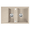 Novaservis Granitový drez s vaničkou odkvapom,s prep. z drezu, piesok DRGM3/48/79SA