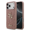 Guess PU Fixed Glitter 4G Metal Logo zadný kryt pre iPhone 17 Pro Max Pink