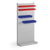 Perforovaný stojan, jednostranný, 4x panel na boxy, 960 x 385 x 1964 mm