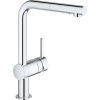 GROHE Minta páková drezová batéria s vyťažiteľnou sprškou s prepínaním, 2jet, výška výtoku 295 mm, chróm, 30274000