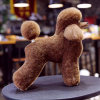 Pán. Jiang Poodle Full Body Hair Lamb - náhradné vlasy pre figurínu Toy Poodle, hnedá