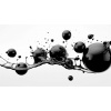 Obraz – Čierne Bubliny Abstrakcia – AiArt 16:9
