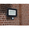 NEDES Vonkajší čierny LED reflektor 50W / 4000K - LF0024S