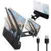 Skladacia batéria. lupa 3x pre mobilný telefón bluetooth reproduktory USB
