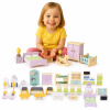 MULTISTORE ECOTOYS Drevené doplnky do domčeka pre bábiky - 30 kusov