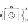 Jika Modul - Ovládacie tlačidlo PL9, Dual Flush, matný chróm H8936760070001