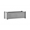 STEFANPLAST Kvetináč, vyvýšený záhon ITALIA 100x43x35cm šedá