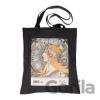Plátená taška Alfons Mucha – Zodiak, čierna - Presco Group