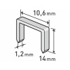 EXTOL Spony do sponkovačky 1000ks, šírka 10,6mm, hrúbka 1,2mm Veľkosť: 14 mm 8852205