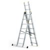 Springos Hliníkový rebrík 3x7 priečok trojdielny DRABEST DW3-7 PRO