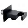 Novaservis Kolienka - Sprchové koleno s držiakom, čierna matná D/KVADRO,5