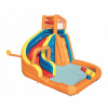 Nafukovací bazén Bestway Square 365 x 320 cm (Ihrisko Aquapark pre deti 5+ BESTWAY + šmykľavka + lezecká stena)