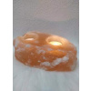 Soľná lampa hruda na dve čajové sviečky