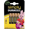 Duracell baterky AAA 4ks