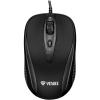 Myš Yenkee YMS 1025BK Quito, optická, drátová, 2400DPI, černá