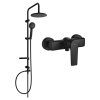Sprchový set Lynx MEXEN CARL VII čierny