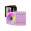Sada PC ventilátorů DARKFLASH INF24 ARGB 5v1 Pink