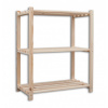 Regál drevený latkový 30 x 75 x 90 cm, 3 police Farba: Prírodné