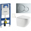 Závesný WC set Geberit do ľahkých stien / predstenová SAT SIKOGESREX67S01CR