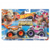 Hot Wheels Monster Trucks: Demolition Doubles CarbonatorXXL vs. Bad Scoop 2ks monster autíčko sada 1/64 - Mattel