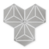 Hexa Zazie 101 Geometrické Hexa Zazie Šedá - sivá
