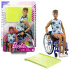 Mattel BRB MODEL KEN NA INVALIDNOM VOZÍKU V MODROM KOCKOVANOM TIELKU