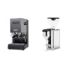 Gaggia New Classic EVO, grey + Rocket Espresso GIANNINO, chrome/black