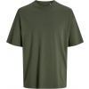JACK & JONES 3911 / Unisex oversize tričko s krátkym rukávom - beetle green XXXL