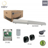KEY RAY 4000.1 - 1x RAY4000-230V,280W,2000N,1xSUB-44R,1xCT-202,1xRX4,1párFT-32 (KIT-RAY4000-1 pre jednokrídlovú bránu do 4 m/ kr)