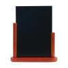 Securit Stojanček s tabuľkou stolný veľký ELEGANT 32 x 28 x 7 cm, farba mahagón