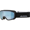 ALPINA Lyžiarske okuliare detské SCARABEO JR. black-blue matt Q-LITE blue