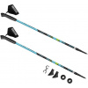 SPOKEY - MEADOW II Hole Nordic Walking 2-dielne, systém anti-shock, čierno-modré se zelenou