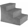 Tectake 405124 Paw Path schody s plyšovým poťahom šedá 37 x 45 x 34,5 cm