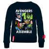 Avengers - licencia Chlapčenská mikina - Avengers 5218528, čierna Farba: Čierná, Veľkosť: 152
