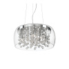 Závesný luster s transparentným skleneným tienidlom AUDI-80 SP8 | Ideal Lux