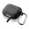 Ochranný kryt s karabínou Cellularline Bounce pre Apple AirPods Pro 1/2/3, čierny