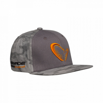 SAVAGE GEAR Flex Fit Camo Cap Camo/Grey šiltovka