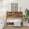 zahrada-XL Toaletný stolík Staré drevo 100 x 41 x 140 cm Kompozitné drevo 865152